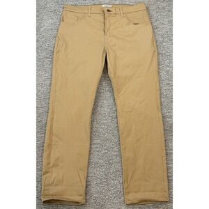 Tom James Blue Delta Pants Mens 30x30 Khaki Beige Casual 5 Pocket Stretch Chino